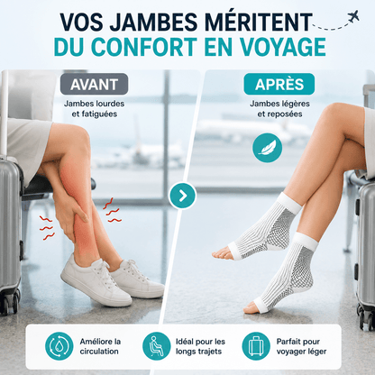 Chaussettes de compression pour Voyages et longs trajets